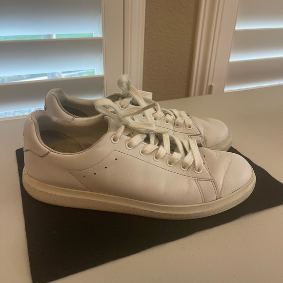 Tory Burch White Leather Sneakers 8.5 - Picture 1 of 11